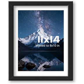 إطارات صور سوداء مقاس 11 × 14 بوصة مطفية حتى مقاس 8 × 10 بوصة لعرض إطار الصورة على الحائط والطاولة لملصق الفيلم والمجلة وصورة العائلة in Kuwait