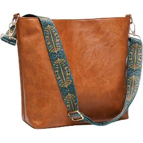 حقيبة جولك هوبو للنساء حقائب كروس بحزام الجيتار ومحفظة من الجلد النباتي حقائب كتف بوهو دلو محافظ بسحاب in Kuwait