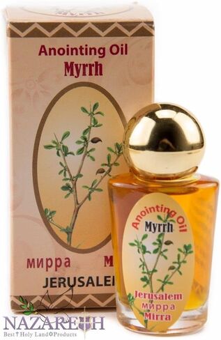 Nazareth Market Store Myrrh Mirra Anointing Oil Jerusalem Plastic Bottle 30ml Authentic Fragrance in Saudi Arabia