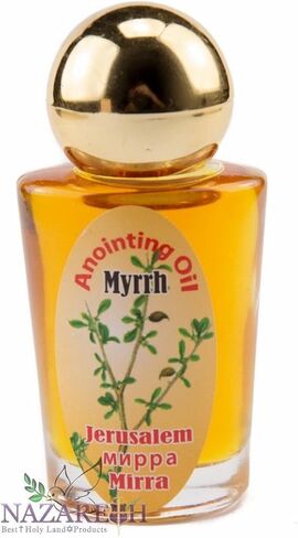 Nazareth Market Store Myrrh Mirra Anointing Oil Jerusalem Plastic Bottle 30ml Authentic Fragrance in Saudi Arabia
