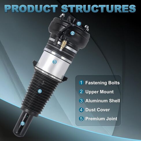 2PCS Front Air Shock Absorbers Suspension Struts Assembly Compatible for Audi A6 S6 A7 A8 S8 Quattro 4H0616039 in Saudi Arabia