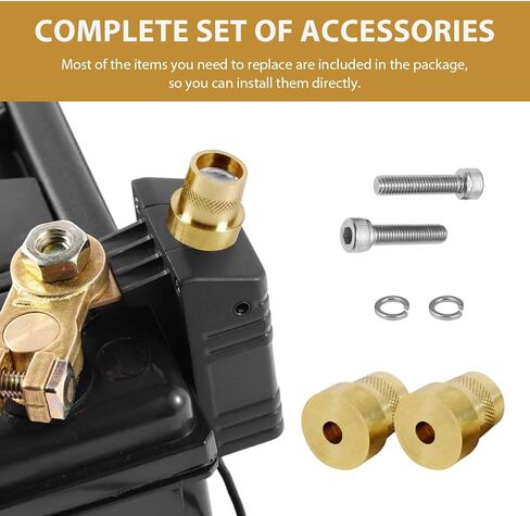 586 Tall Brass Post Adaptor, M6 Female Thread Battery Post Adapter with Screws Washers, Battery Terminal Connector Posts Adaptor for M6 Stud Extension, Car Accessories in Kuwait