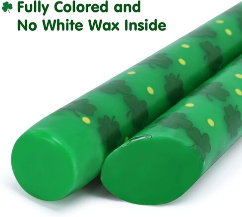 6Pcs Christmas Holly Taper Candles 10 Inch Tall Unscented Christmas Candlesticks Winter Holiday Dinner Table Decorations Seasonal Decor for Home (No Holder) in Kuwait