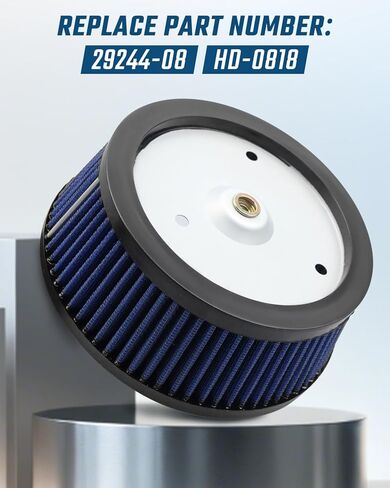 Air Filter Fit for Harley Davidson Touring 2008-2016 Fit for Electra Glide/Road Glide/Street Glide/Road King 2008-2015 Fit for Tri Glide 2009-2015 for FLSS Softail Slim S 2016-2017, 29244-08 HD-0818 in Saudi Arabia