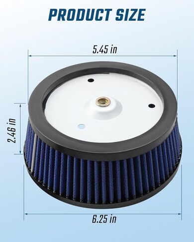 Air Filter Fit for Harley Davidson Touring 2008-2016 Fit for Electra Glide/Road Glide/Street Glide/Road King 2008-2015 Fit for Tri Glide 2009-2015 for FLSS Softail Slim S 2016-2017, 29244-08 HD-0818 in Saudi Arabia