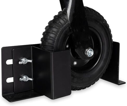 Iron Forge Tools Lawn Mower Wheel Boot Lock for Trailer 6-10 Inch Adjustable, Lawn Care Accessories for Utility Enclosed Trailer & Truck, Heavy Duty 12 Gauge Powder Coated Steel Mounts to Wood & Metal in Saudi Arabia