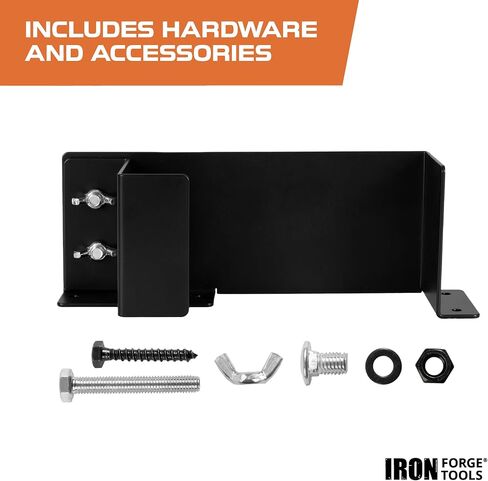 Iron Forge Tools Lawn Mower Wheel Boot Lock for Trailer 6-10 Inch Adjustable, Lawn Care Accessories for Utility Enclosed Trailer & Truck, Heavy Duty 12 Gauge Powder Coated Steel Mounts to Wood & Metal in Saudi Arabia