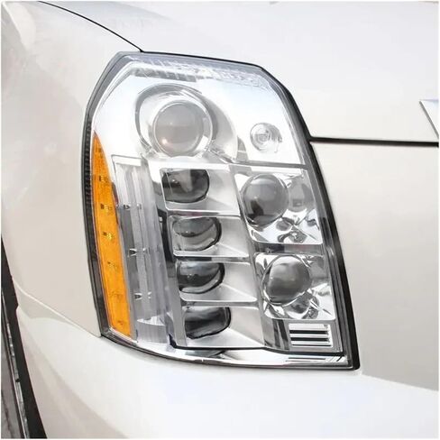 Compatible For Cadillac Escalade 2006-2013 Front Headlamp Lens Cover Headlights Shell Transparent Lampshade Glass Lamp Shade Lights Mask(Left and Right) in Saudi Arabia