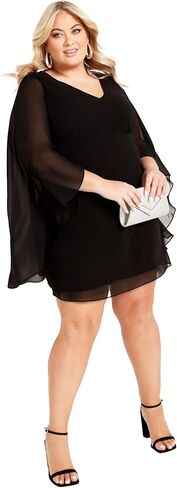 Avenue Women's Plus Size Nina Cape Dress in Saudi Arabia