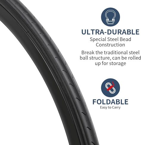 YUNSCM 2-PCS 26X1 3/8(37-590) Bike Tires and 26" Heavy Duty Bike Tubes AV32mm Schrader Valve Compatible with 2 Rim Strips 26 X 1 3/8 26x1 3-8 Bike Bicycle Tires and Tubes (Y-766) in Saudi Arabia
