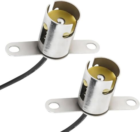 Sun Walker قطعتان من مقبس لمبة إضاءة السيارة، محول مقبس إضاءة LED BA15D مع موصلين سلكيين، حامل مصباح فرامل سلكي مسبقًا، قابس محول إشارة الانعطاف للسيارات والشاحنات وسيارات الدفع الرباعي in Kuwait