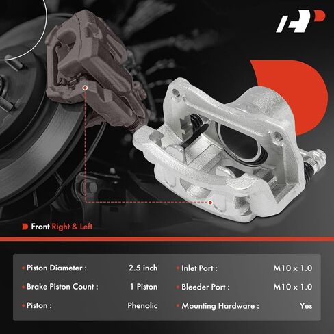 A-Premium Disc Brake Caliper Assembly with Bracket Compatible with Hyundai & Kia Vehicles - Sorento 2014-2020, Santa Fe Sport 2013-2016 - Front Left and Right Side in Saudi Arabia