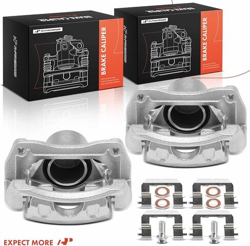 A-Premium Disc Brake Caliper Assembly with Bracket Compatible with Hyundai & Kia Vehicles - Sorento 2014-2020, Santa Fe Sport 2013-2016 - Front Left and Right Side in Saudi Arabia