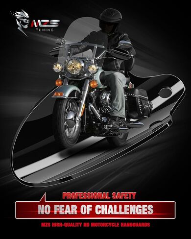 MZS Motorcycle Handguards Handlebar Wind Hand Guards Compatible with Softail Heritage Fat Boy Deluxe Springer Slim Night Train 1996-2014 / Dyna Low Rider Super Wide Glide Street Fat Fat Bob 1996-2017 in Saudi Arabia