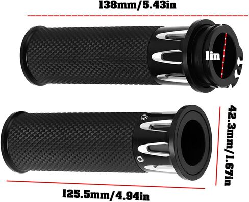 1 بوصة دراجة نارية خنق قبضة اليد المقود القبضات 25mm متوافق مع ديفيدسون متوافق مع هوندا in Kuwait