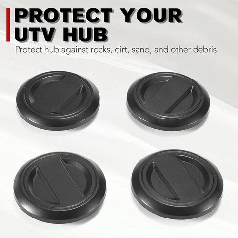 4PCS Wheel Hub Caps & 2PCS Floor Drain Plug for Polaris RZR, A & UTV PRO Center Cap Cover for 2017-2025 Polaris RZR XP 1000 / XP4 1000/ XP4 Turbo Accessories, Replace OEM # 1522872-655,8414694,5414694 in Saudi Arabia