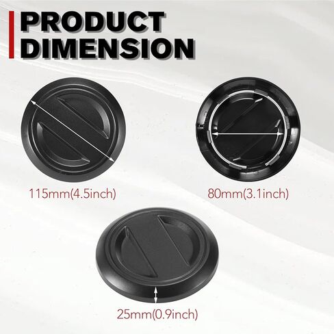 4PCS Wheel Hub Caps & 2PCS Floor Drain Plug for Polaris RZR, A & UTV PRO Center Cap Cover for 2017-2025 Polaris RZR XP 1000 / XP4 1000/ XP4 Turbo Accessories, Replace OEM # 1522872-655,8414694,5414694 in Saudi Arabia