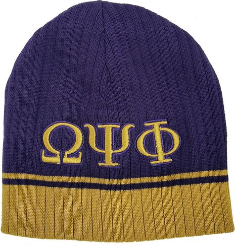 Buffalo Dallas Omega Psi/Ψ Phi Beanie [Purple] - ID#135181 in Saudi Arabia