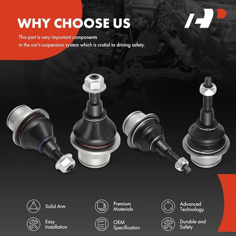 A-Premium Set of 4, Front Upper Lower Ball Joints, Compatible with Ford F-150 F150 2015-2020, Expedition 2018-2021 & Lincoln Navigator 2018-2021 in Saudi Arabia