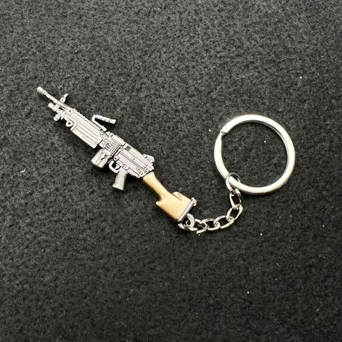 7 سنتيمتر Mini 3D M249 رشاش نموذج سلسلة المفاتيح قلادة جمع in Saudi Arabia