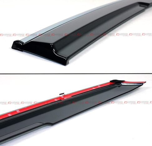 Premium JDM MU Style Smoke Tinted Window Visor Rain Guard W/Clips & Chrome Trim Compatible for 2022-2024 Honda Civic Sedan in Saudi Arabia