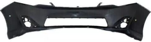 Front Bumper Cover Primed + Lower Grille + Fog Light Covers for Toyota Camry 2012-2014 Textured | Right Passenger Side | Left Driver Side in Saudi Arabia