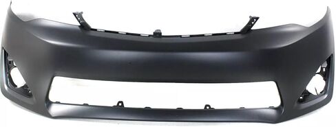 Front Bumper Cover Primed + Lower Grille + Fog Light Covers for Toyota Camry 2012-2014 Textured | Right Passenger Side | Left Driver Side in Saudi Arabia
