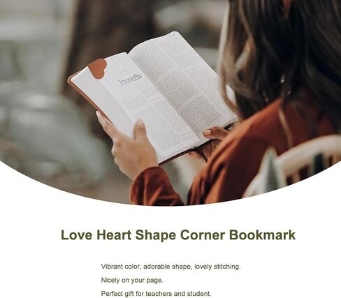 10Pcs Leather Heart Bookmarks for Women Heart Bookmark Page Corner Cute Book Marks for Reading Lovers Reading Accessories for Women Students - Back to School in Saudi Arabia