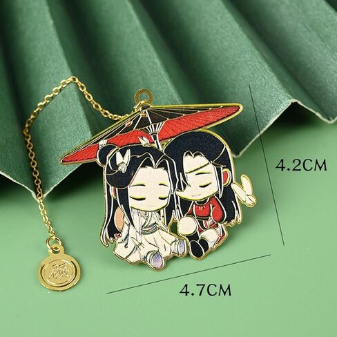 مجسمات أكريليك لطيفة من Heaven Blessing Grandmaster Demonic اللطيفة لتزيين Xie Lian Hua Cheng Keychians Tian Guan Ci Fu إشارة مرجعية للرجال والنساء 7 قطع in Saudi Arabia