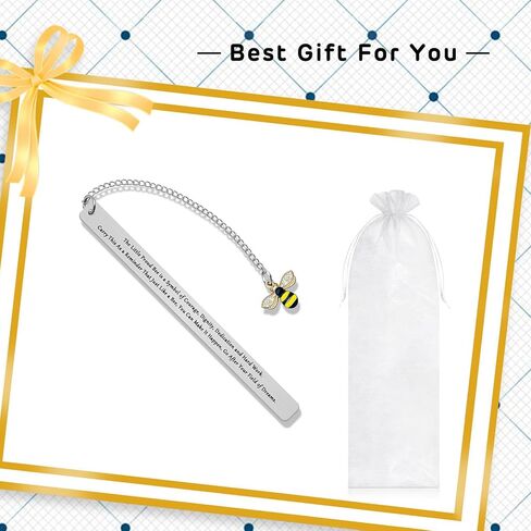 Bee Lover Gift for Women Men Bookmark Gifts for Teacher Honey Animal Lovers Gift Encouragement Presents for Women Bee Lover Appreciation Graduation Gifts Bookmark in Saudi Arabia