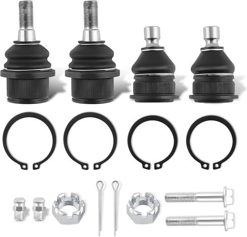 maXpeedingrods 4Pcs Front Upper and Lower Ball Joint for Chevy SSR Trailblazer Ext Buick Rainier Envoy XL XUV Ascender Oldsmobile Bravada Saab 9-7X K6663 K6664 in Saudi Arabia