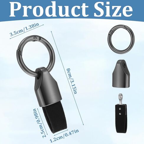 TIESOME 4Pcs Car Key Chain Clip, Small Leather Keychain Key Fob Keychain with Keyrings Zinc Alloy Buckle Multifunctional Key Chain Rings Holder for Woman Men Car Keys in Saudi Arabia