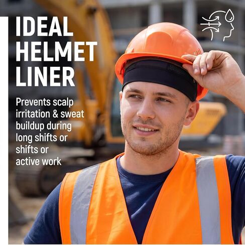 Breathable Mesh Skull Cap Lightweight Quick Dry Sports Helmet Liner Cooling Skull Caps for Men Women Sweat Wicking Cycling Running Hat Black 2pcs in Kuwait