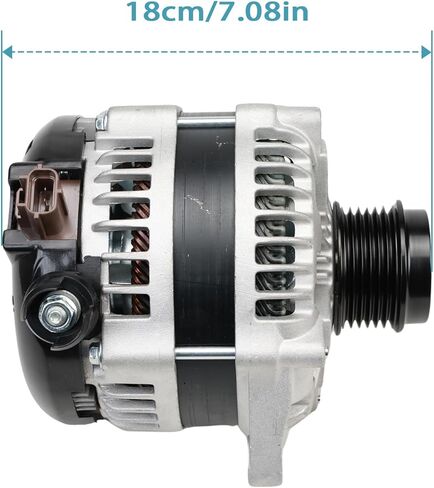 Alternator Compatible with F-150 F150 2015-2020 2.7L 3.5L 12V 215A 6-Groove Decoupler Pulley Clockwise Replace FL3Z-10300-FA FL3Z-10346-B FL3Z-10346-A HL3T-10300-AA 44005N in Saudi Arabia