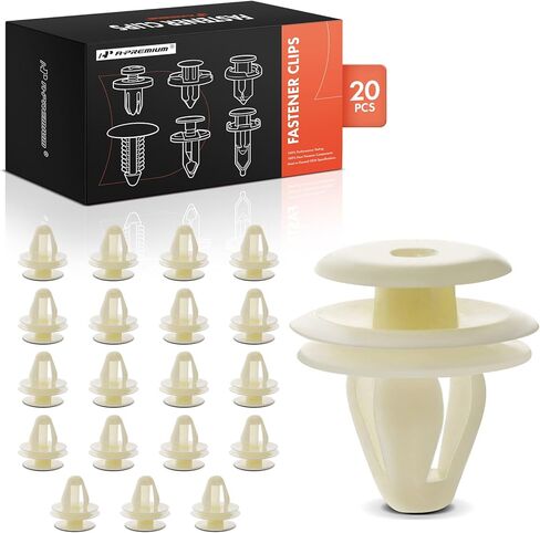 A-Premium 30 PCS Nylon Door Trim Panel Car Retainer Fastener Push Pin Clips Compatible with Toyota Camry 1992-1996 RAV4 Corolla Prius Tacoma Echo MR2 Paseo Previa T100 Tercel Scion xB - for 9.5mm in Saudi Arabia