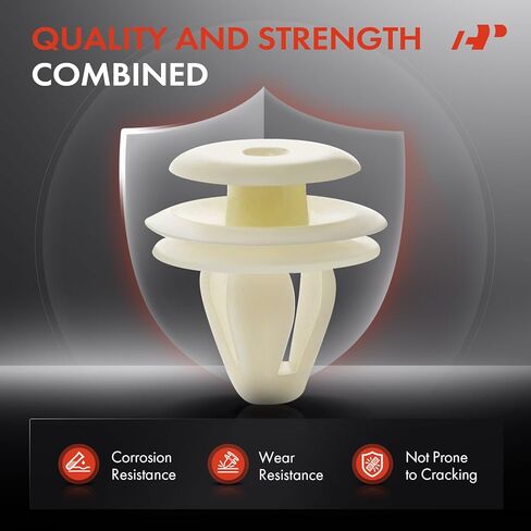 A-Premium 30 PCS Nylon Door Trim Panel Car Retainer Fastener Push Pin Clips Compatible with Toyota Camry 1992-1996 RAV4 Corolla Prius Tacoma Echo MR2 Paseo Previa T100 Tercel Scion xB - for 9.5mm in Saudi Arabia