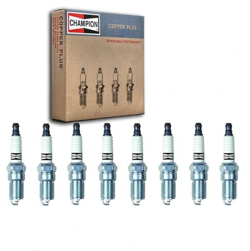 8 pc Champion Copper Plus Spark Plugs compatible with Ford F-150 4.6L 5.4L V8 1997-2010 in Kuwait