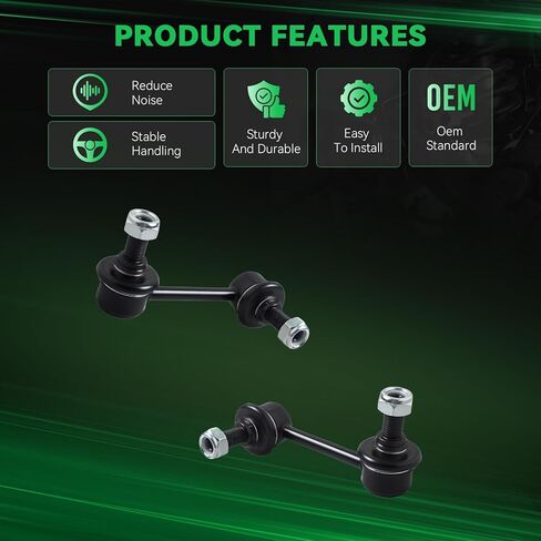 K750160 K750161 Front Sway Bar Stabilizer Link Compatible With 2007-2010 2011-2015 Mazda CX-9 (# TD1134150 TD1134170A MS76833 GS76832) in Saudi Arabia