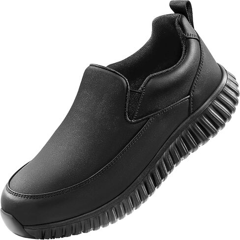 Non Slip Work Shoes for Men Women Slip-Resistant Waterproof Food Service Sneakers Slip-On Lightweight Cushioning Walking Loafers in Saudi Arabia