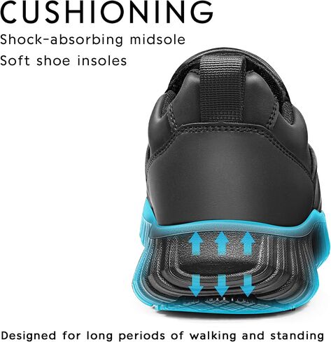 Non Slip Work Shoes for Men Women Slip-Resistant Waterproof Food Service Sneakers Slip-On Lightweight Cushioning Walking Loafers in Saudi Arabia