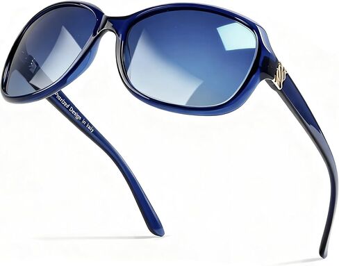 SIPHEW Polarized Sunglasses for Women | Retro Square Sunglasses w UV400 Protection | Womens Wraparound Shade in Kuwait