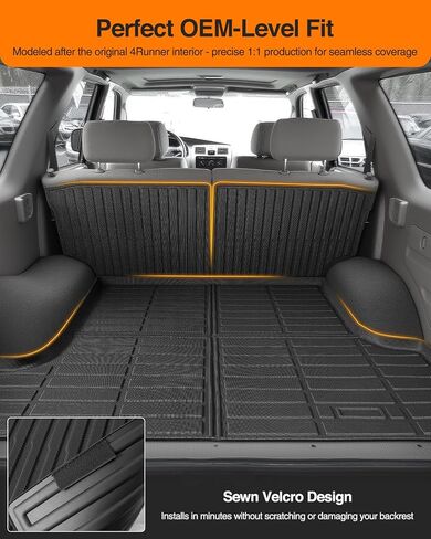 All-Weather Full Sets Car Floor Mats for Toyota 4Runner 1996-2002 with Trunk Mat & Backrest Mat, Cutsom Fit Full Protection for 3rd Gen 4 Runner Limited SR5 Base N180 SUV Accessories in Saudi Arabia