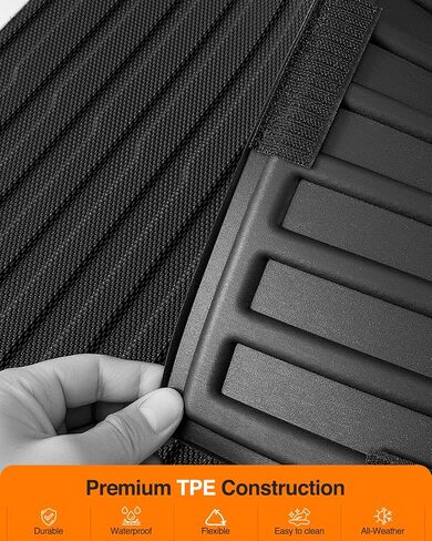 All-Weather Full Sets Car Floor Mats for Toyota 4Runner 1996-2002 with Trunk Mat & Backrest Mat, Cutsom Fit Full Protection for 3rd Gen 4 Runner Limited SR5 Base N180 SUV Accessories in Saudi Arabia