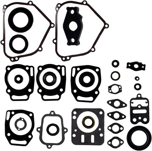 Top End Head Gasket,SEMOLTO Motorcycle Complete Gasket Kit Set Top & Bottom Fit for Briggs 698216 Gasket Set Replaces 695155 690031 in Saudi Arabia