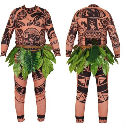 Maui Tattoo Cosplay Costume/Pants Halloween Cosplay Costume Maui Costume Adult Men in Saudi Arabia