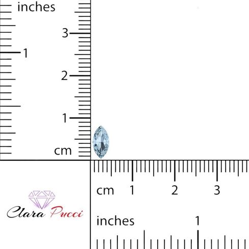 0.5 to 2.5 ct Marquise Cut Natural Blue Aquamarine March Birthstone in Kuwait