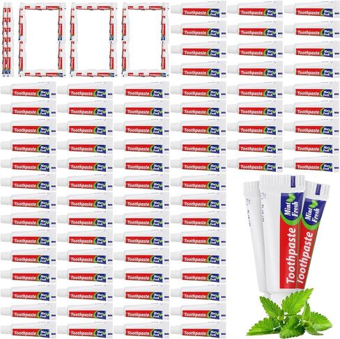 200 Pcs Mini Toothpaste Bulk Regular Toothpaste Clean Mint Toothpaste for Bad Breath, Helps Freshens Breath, Whitens Teeth Travel Size 0.18oz Toothpaste for Home Hotel Office School Camping in Saudi Arabia