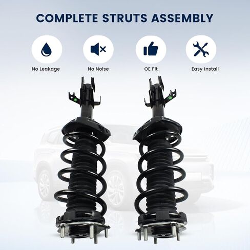 2PCS Front Struts Assembly w/Coil Spring Shock Absorber for 2007 2008 2010 2011 2012 2013 2014 Honda CR-V 2.4L (Exc.Touring), Quick-Struts Complete Struts Replace for 272492 272491 in Kuwait
