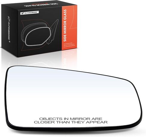 A-Premium Right Passenger Side Heated Mirror Glass with Backing Plate - Compatible with Buick LaCrosse 2013-2016 - Exterior Side View Convex Mirror without Side Object Sensor and Auto Dimming in Saudi Arabia
