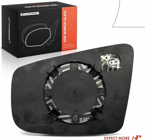 A-Premium Right Passenger Side Heated Mirror Glass with Backing Plate - Compatible with Buick LaCrosse 2013-2016 - Exterior Side View Convex Mirror without Side Object Sensor and Auto Dimming in Saudi Arabia